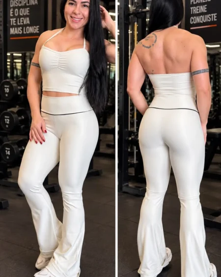 Conjunto Calça Flare Poliamida